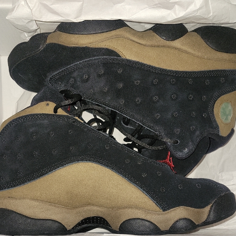 Jordan Black and Tan Sneakers with Chunky Silhouette